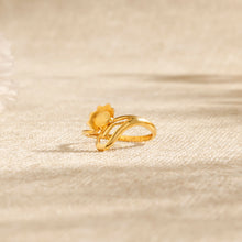 Kamini Floral Swirl Gold Ring