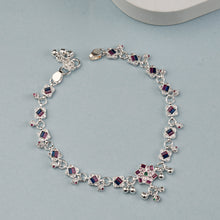 Kanika Floral Kundan Silver Anklets