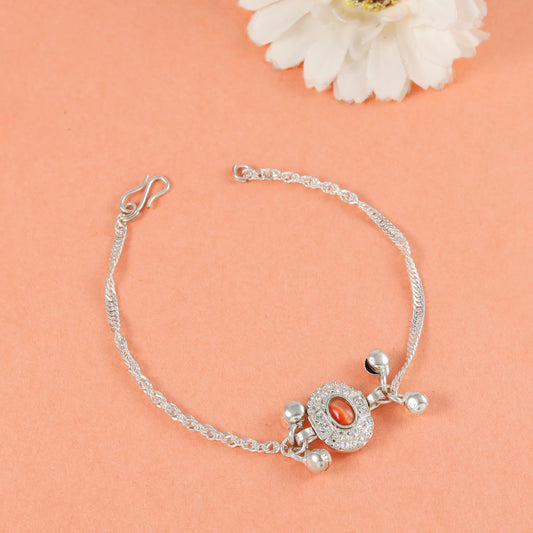 Stylish Sterling Silver Rakhi
