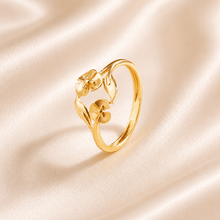 Aadhya Floral Grace Gold Ring