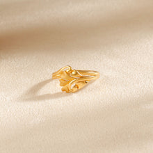 Aadhya Leafy Elegance Gold Ring