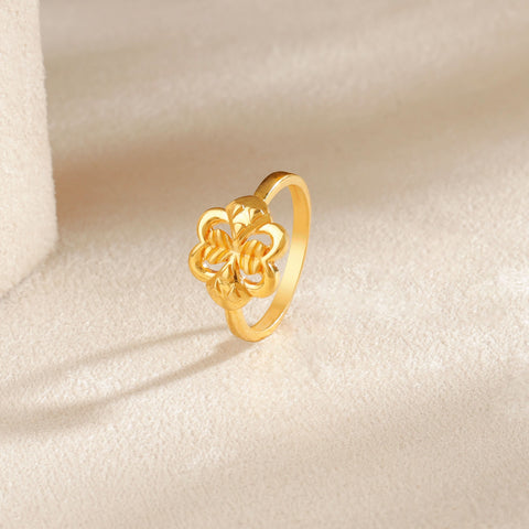 Ishita Floral Designe Gold Ring
