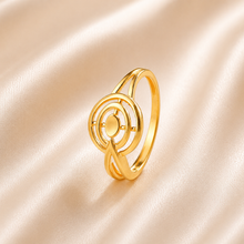 Naira Circle Charm Gold Ring