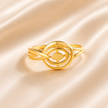 Naira Circle Charm Gold Ring