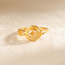 Naira Circle Charm Gold Ring