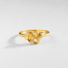 Divya Luxe Blossom Motif Gold Ring