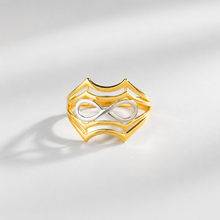 Jasmeet Golden Infinity Crest Gold Ring