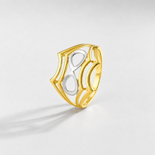 Jasmeet Golden Infinity Crest Gold Ring