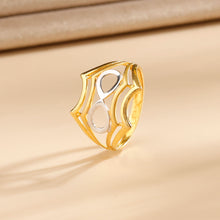 Jasmeet Golden Infinity Crest Gold Ring