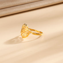 Kriti Golden Floral Radiance Gold Ring