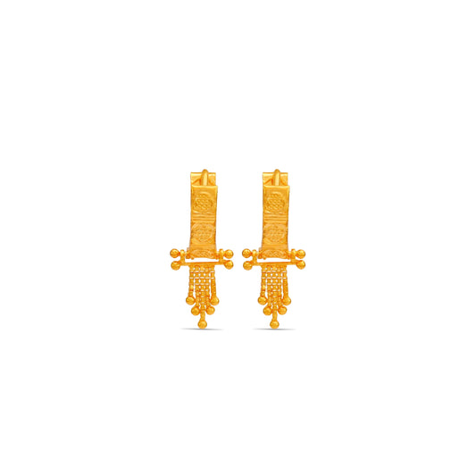 Traditional  Dangle Gold Earrings