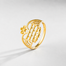 Eshika Regal Bloom Gold Ring