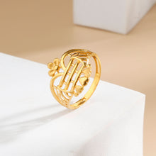 Eshika Regal Bloom Gold Ring