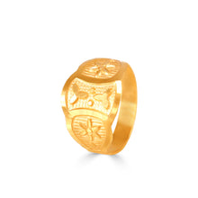 Timeless Leaf Flower Touch Gold Ring For Kids