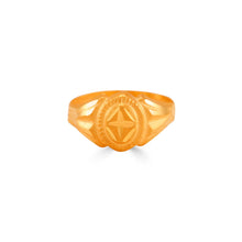 Little Star Ring Etched Gold Ring For Ring