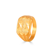 I Bold Initial Gold Ring For Kids