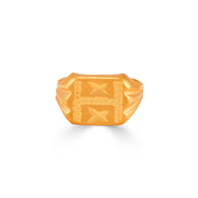 I Bold Initial Gold Ring For Kids