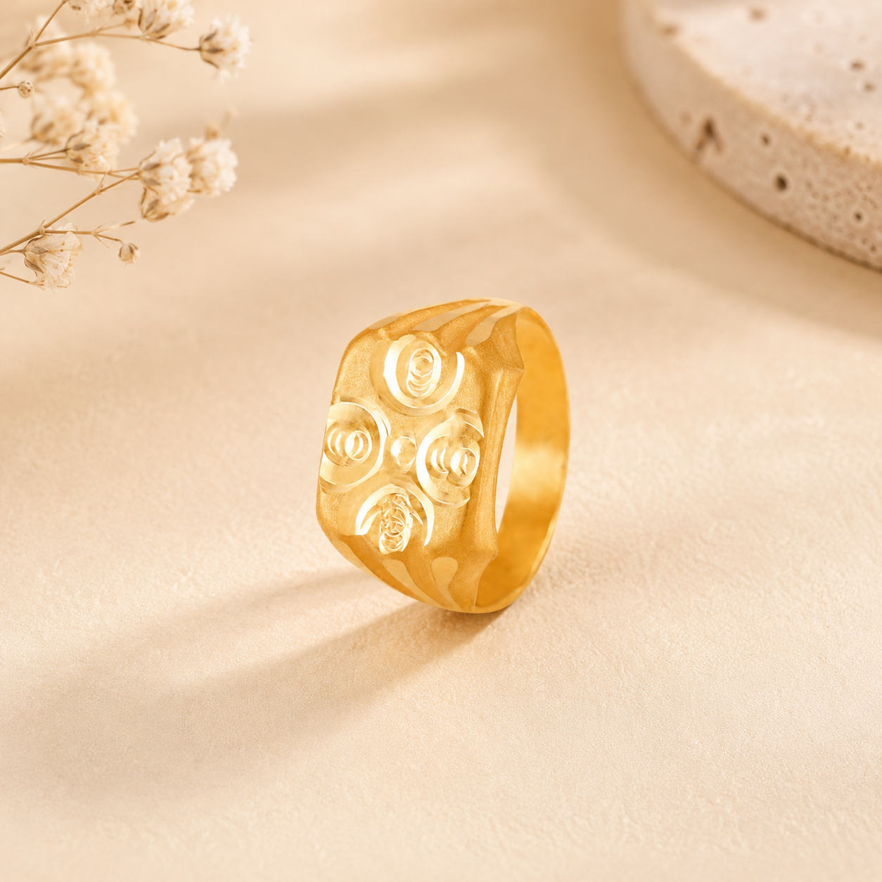 Cluster Rose Gold Ring For Kids