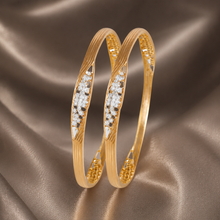 Minimal Shimmer Diamond Bangles