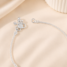 Tanishka Divine Blue Stone Silver Anklets