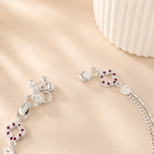 Riddhi Rangoli Charm Silver Anklets