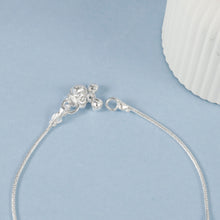 Aarna Beads Evil Eye Silver Anklets