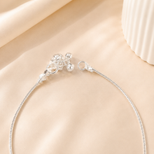 Aarna Beads Evil Eye Silver Anklets