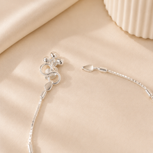 Trisha Color Pop Charm Silver Anklets