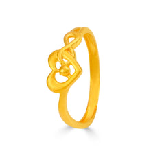 Seema Elegant heart-Knot Gold Ring