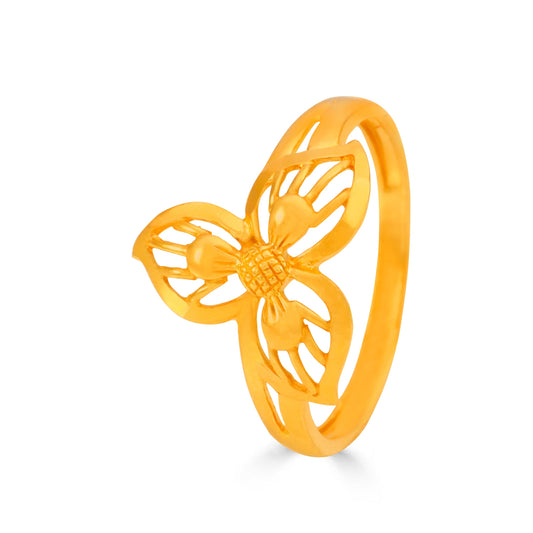 Diya Butterfly-Inspired Gold Ring