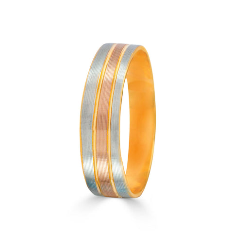Triveni Blending  Rose Gold  Band Ring
