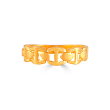 Raj Bold Link Gold Band Ring