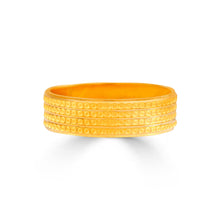 Kunal Triple Line Gold Band Ring