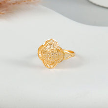 Bhavya Elegant Clover Gold Ring