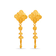 Sofia Floral Jhumki Gold Earrings