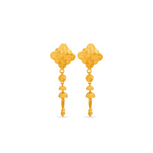 Sofia  floral  jhumka Gold Earrings