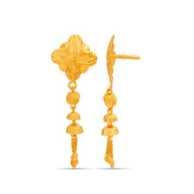 Sofia Floral Jhumki Gold Earrings