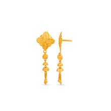 Sofia  floral  jhumka Gold Earrings