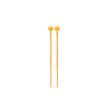 Elegant long drop Gold Earrings