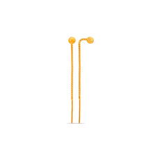 Elegant long drop Gold Earrings