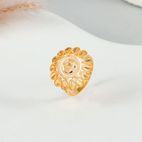 Diksha Royal Bloom Gold Ring