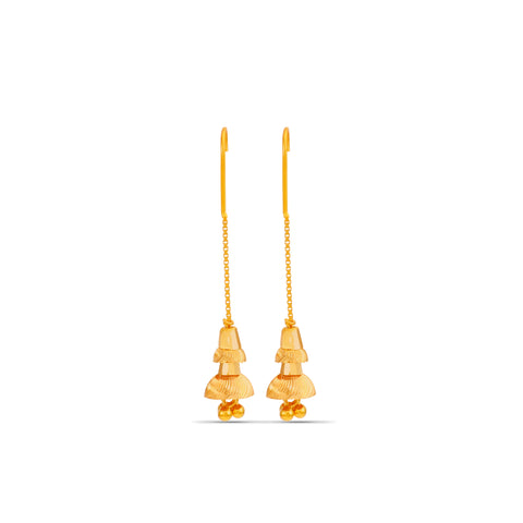 Delicate hanging beaut Gold Earrings