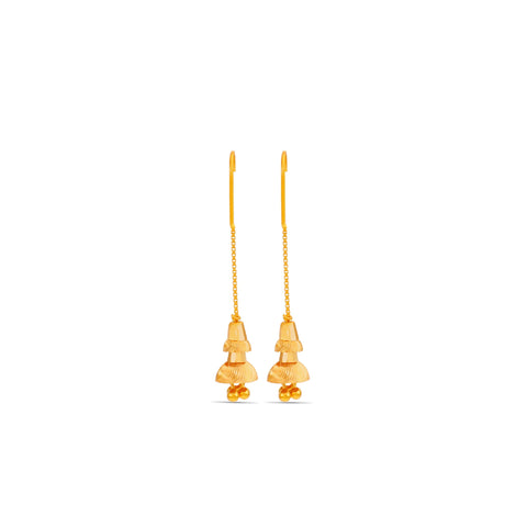 Delicate hanging beaut Gold Earrings