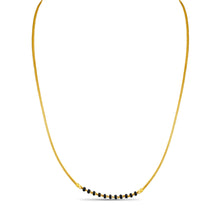 Alka Gold Chain with Black Beads Mangalsutra