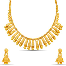 Gehna  Traditional Temple-Style Gold Necklace Set
