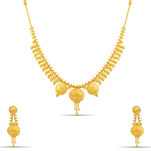 Eshani Coin Design Gold Necklace Set