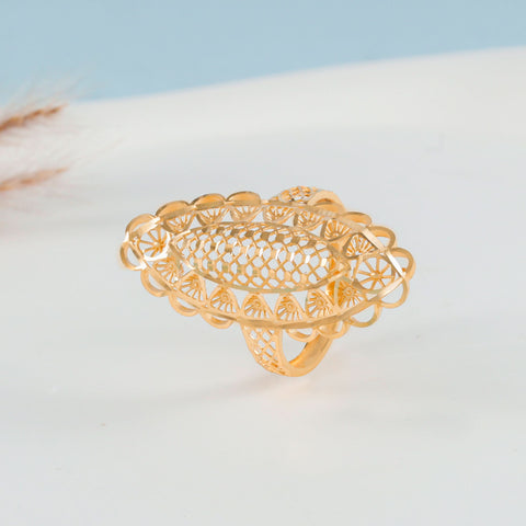 Riva Regal Lacework Gold Ring