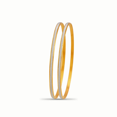 Kiran Elegant Dual Tone Gold Bangles
