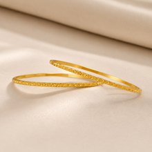 Noor Floral Design Gold Bangles