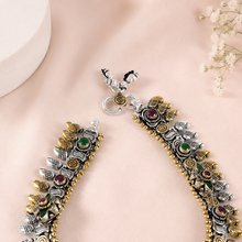 Komal Leaf Bloom Silver Anklets